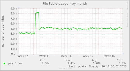 File table usage